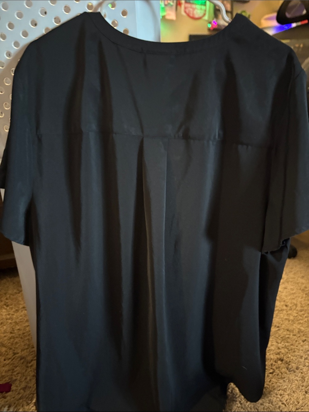 Torrid Harper Blouse Black Split Neck Pocketed Tunic Shirt Plus Size 3x - Picture 5 of 5